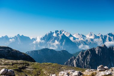 Tre Cime di Lavaredo. Dolomites alps. İtalya