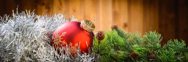 Fir tree en bal mary christmas — Stockfoto