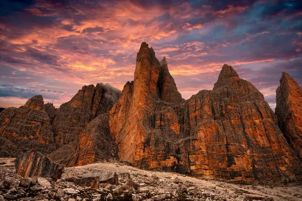 Tre Cime di Lavaredo. Δολομιτικές Άλπεις. Ιταλία — Φωτογραφία Αρχείου