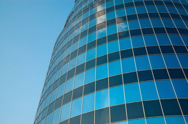 modern ofis binası gökyüzü arka planı