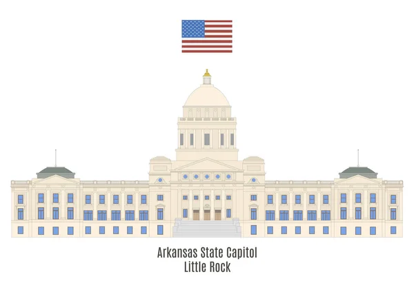Arkansas State Capitol, Little Rock — Stock Vector