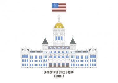 Connecticut State Capitol, Hartford, United States of America clipart