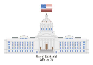  Missouri State Capitol in Jefferson City  clipart