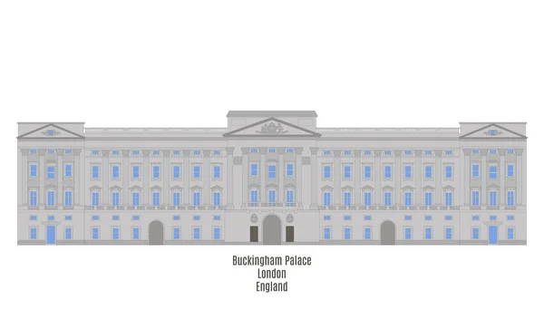 Buckingham Palace, Londres, Reino Unido — Vetor de Stock