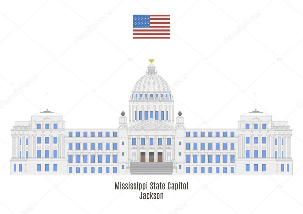 Mississippi State Capitol in Jackson, United States of America