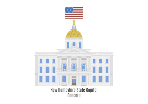 New Hampshire State House, Concord — Wektor stockowy