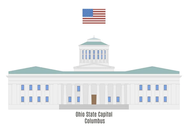 Capitolio Estatal de Ohio en Columbus — Vector de stock