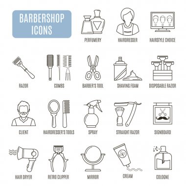 Berber simgeler. Vektör sembol kümesi 