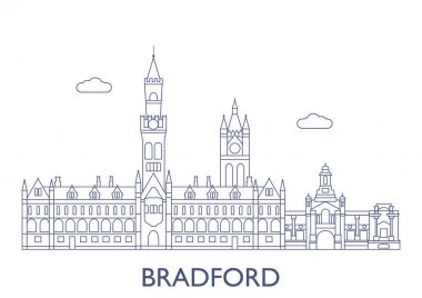 Bradford. Şehrin en ünlü binaları