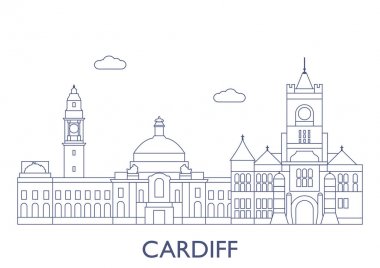 Cardiff. Şehrin en ünlü binaları