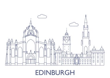 Edinburgh. Şehrin en ünlü binaları