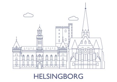 Helsingborg. Şehrin en ünlü binaları