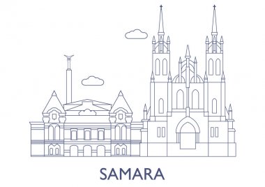 Samara, şehrin en ünlü binaları