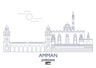 Amman şehir manzarası, Ürdün
