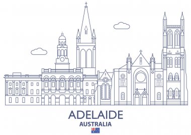 Adelaide City siluetinin, Avustralya