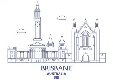 Brisbane şehir manzarası, Avustralya