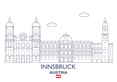 Innsbruck şehir manzarası, Avusturya