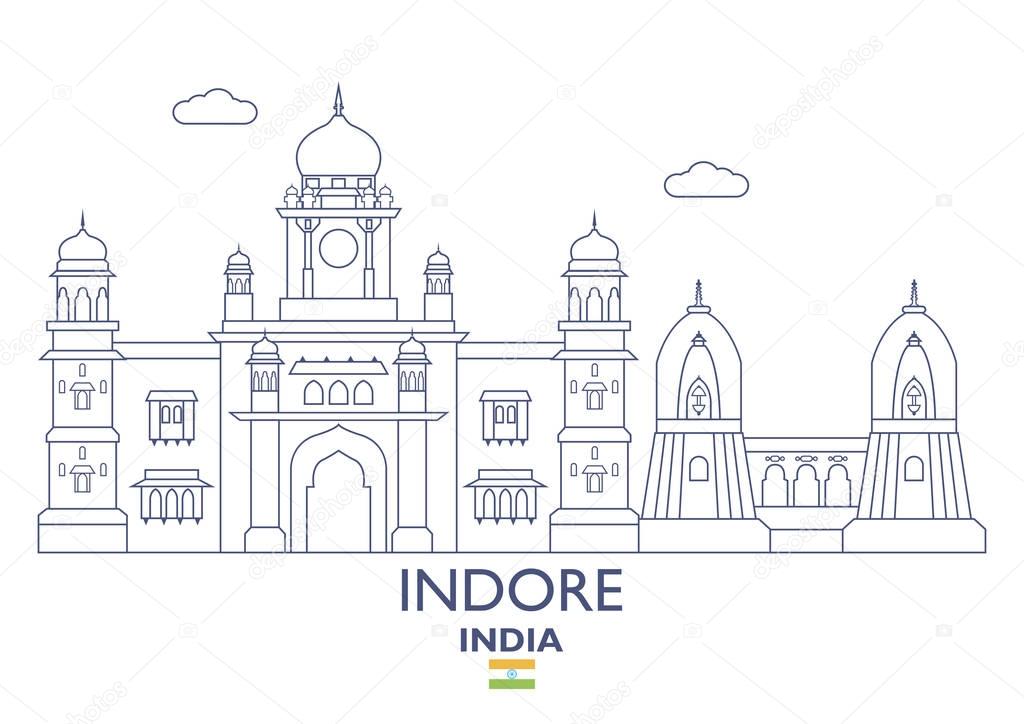 Indore City Skyline, India