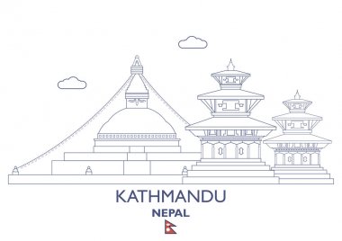 Kathmandu şehir manzarası, Nepal