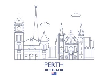 Perth City Skyline, Avustralya