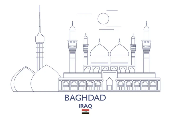 Bagdad City Skyline, Irak — Stock vektor