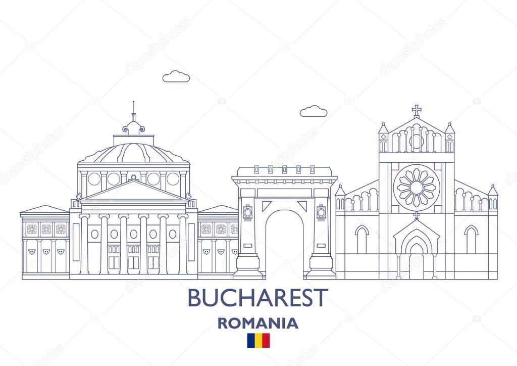 Bucharest  City Skyline, Romania
