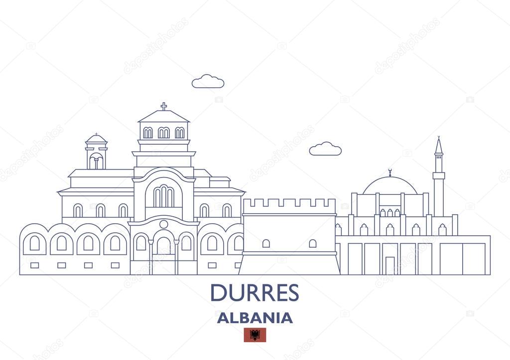 Durres City Skyline, Albania
