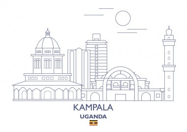 Kampala şehir manzarası, Uganda