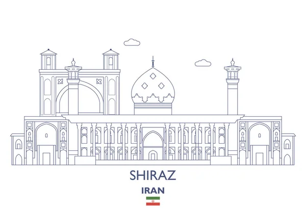 Shiraz City Skyline, Iran — Stockvector