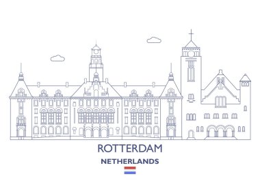 Rotterdam şehir manzarası, Hollanda