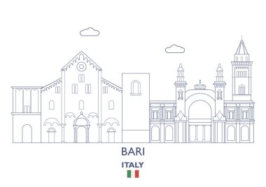 Bari şehir manzarası, İtalya