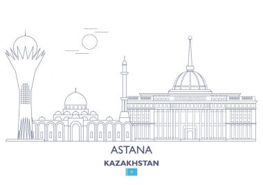 Astana şehir manzarası, Kazakistan