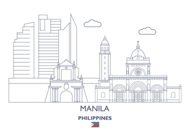 Manila şehir manzarası, Filipinler