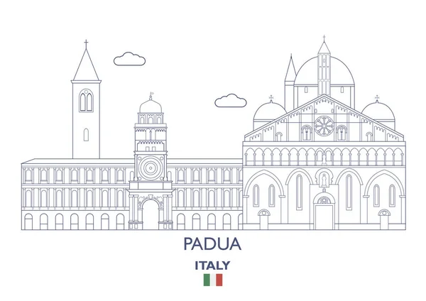 Padua City Skyline, Italië — Stockvector