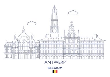 Antwerp şehir manzarası, Belçika