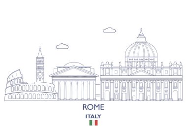 Roma şehir silüeti, İtalya