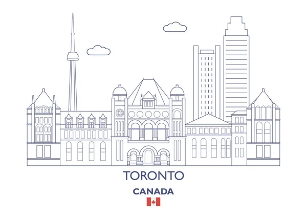 Toronto City Skyline, Canada — Stockvector