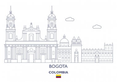 Bogota şehir manzarası, Colombia