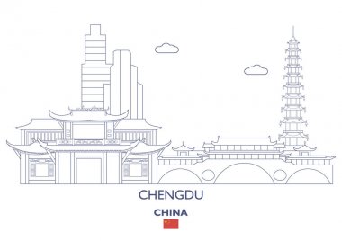 Chengdu şehir manzarası, Çin