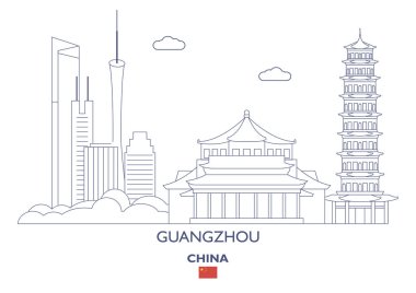 Guangzhou City Skyline, Çin