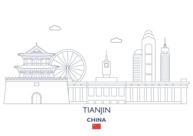 Tianjin şehir manzarası, Çin