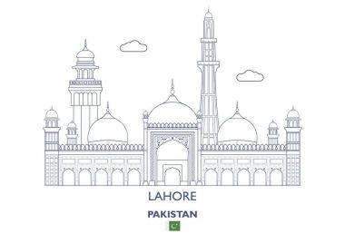 Lahore City Skyline, Pakistan clipart