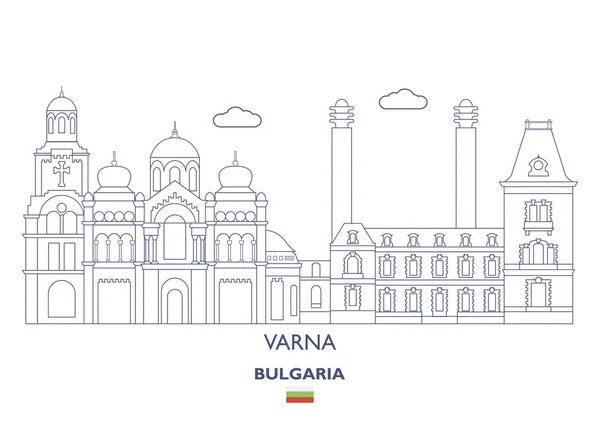 Varna City Skyline, Bulgária —  Vetores de Stock