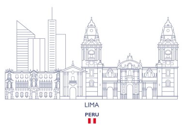 Lima şehir manzarası, Peru