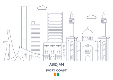 Abidjan şehir manzarası, Fildişi Sahili