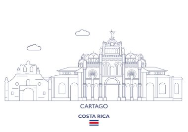Cartago City Skyline, Costa Rica clipart