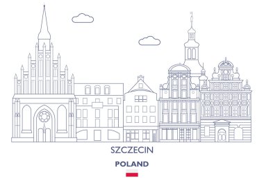 Szczecin şehir manzarası, Polonya
