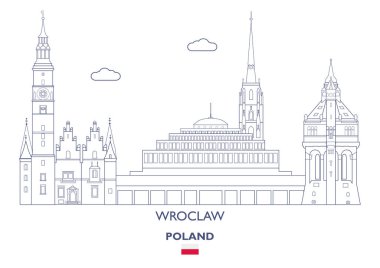 Wroclaw City Skyline, Polonya