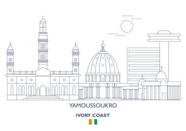 Yamoussoukro şehir manzarası, Fildişi Sahili
