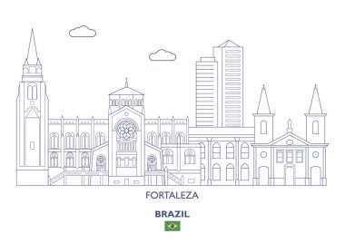 Fortaleza şehir manzarası, Brezilya